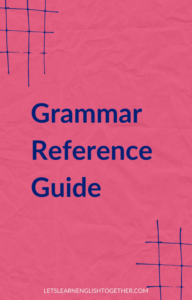 Grammar Reference Guide Cover