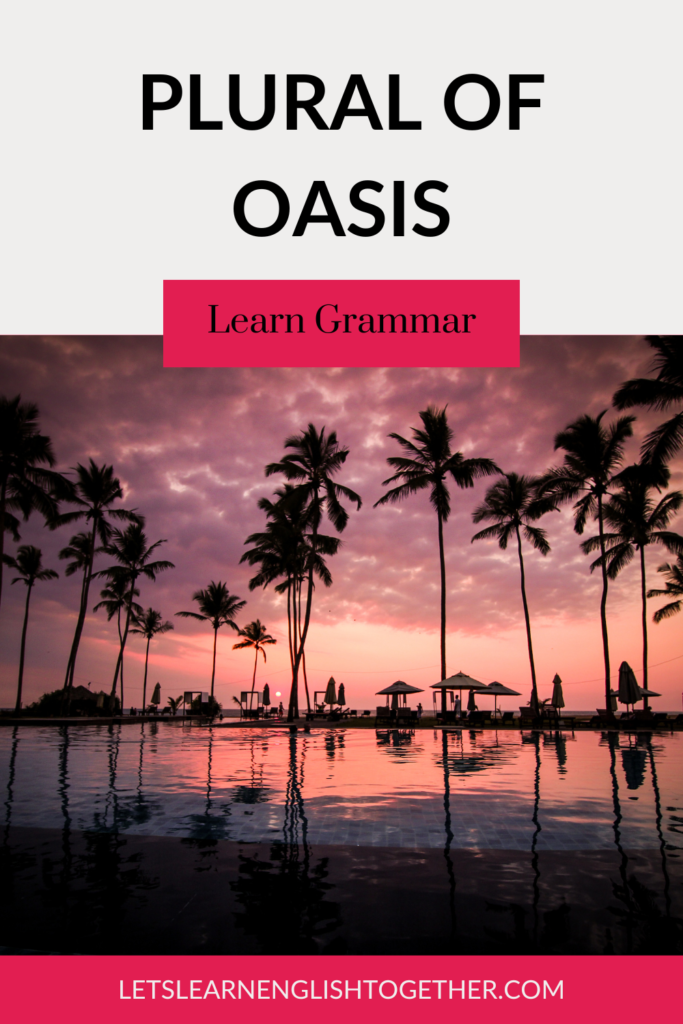 plural of oasis