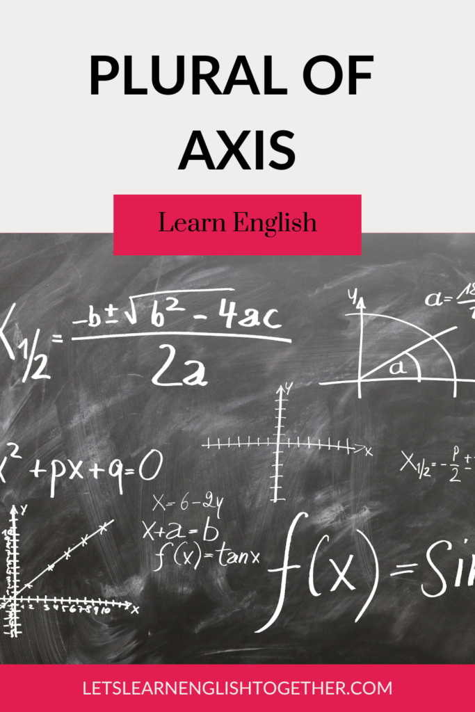 plural of axis