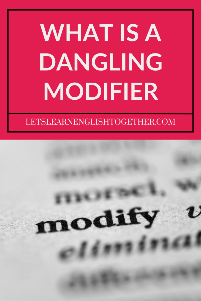 dangling modifier